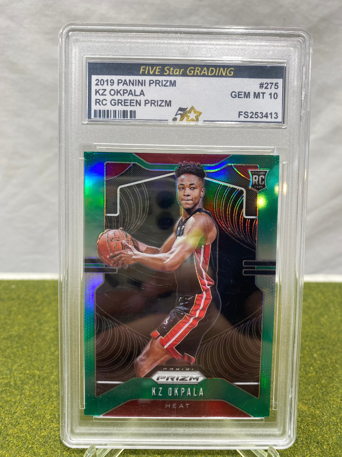Kz Okpala 2019 Rookie Card Green Prizm Five Star Grading