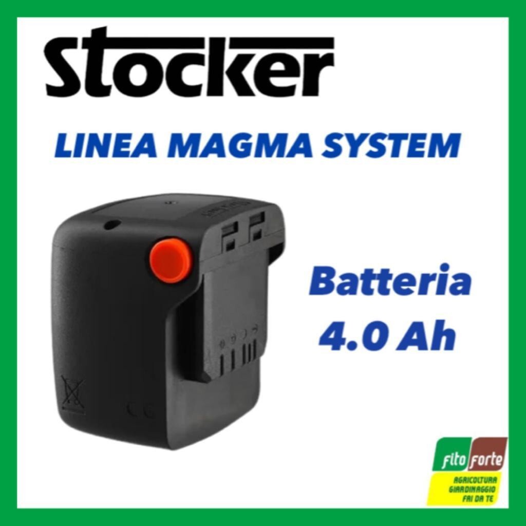 Ricambio Batteria Maggiorata Stocker 4Ah per Forbici Magma e Potatori