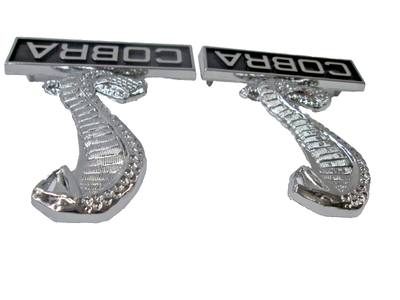 NOS 68 Shelby Mustang Fender Emblem Ornament S8MS-16098-F Pair | eBay