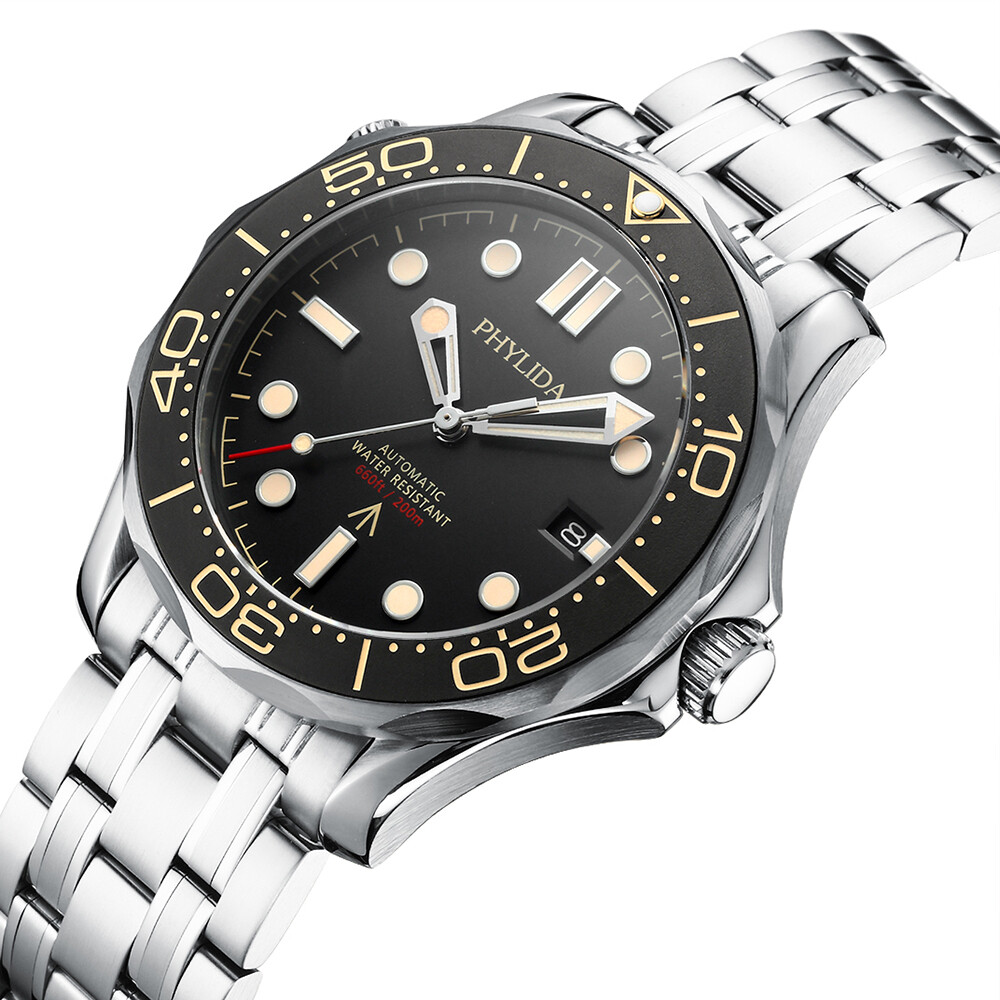 PHYLIDA 41mm 20ATM Miyota Automatic Mens Diver Watch NTTD