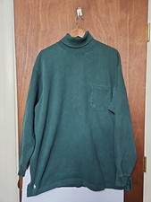 Vtg Polo Ralph Lauren XL Turtle Neck Pullover Sweater USA Made Front Pocket