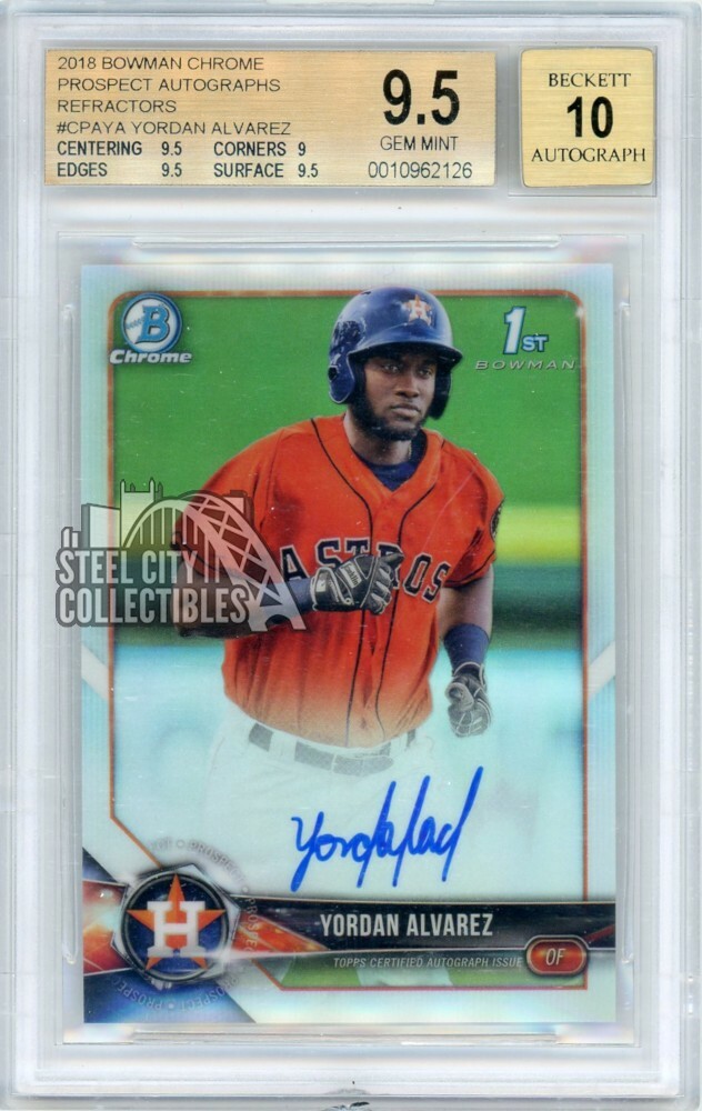 2018 Bowman Chrome - Prospect Autographs Yordan Alvarez #CPA-YA