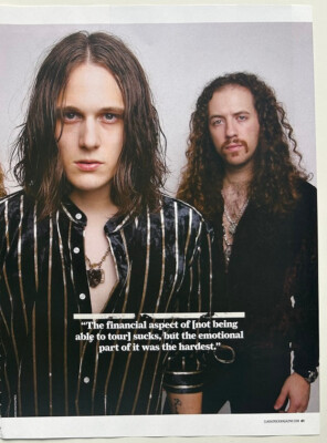 TYLER BRYANT & THE SHAKEDOWN - 2020 Full page UK magazine poster