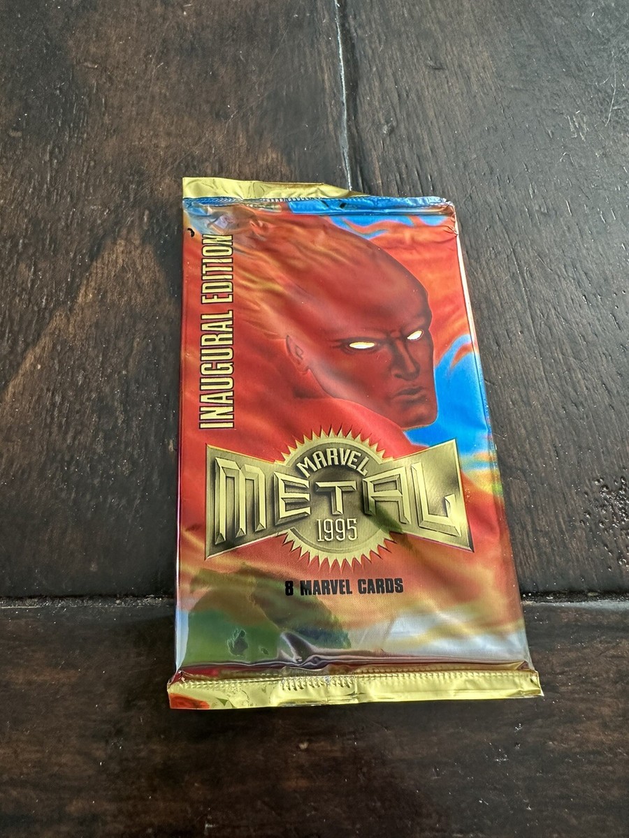 1) Sealed Pack 1995 Marvel Metal inaugural edition | eBay