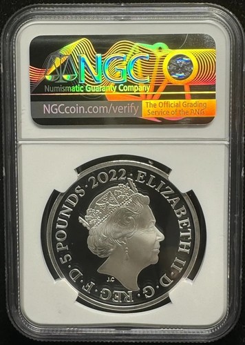 2022 GREAT BRITAIN NGC MS 69 TUTANKHAMUN TOMB .925 Silver 28g proof egypt god - Picture 2 of 2