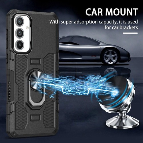 Luxury Armor Hybrid Ring Stand Cover Case For S23 S22 A14 A54 A13 A53 A32 A23 - Picture 3 of 71