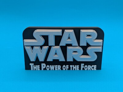 Star Wars: The Power of the Force (silber) - 200 mm breit - 3D gedrucktes Logo*