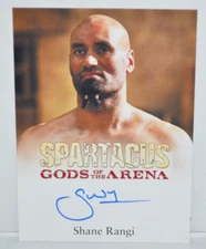 2011 Rittenhouse Spartacus Gods of The Arena Shane Rangi As Dagan Autograph Card