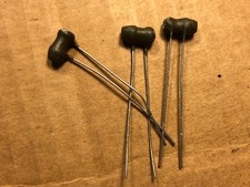 3 NOS Vintage Dog Bone .001 uf 1kv Capacitors 1940s Guitar Treble Bleed Tone Cap