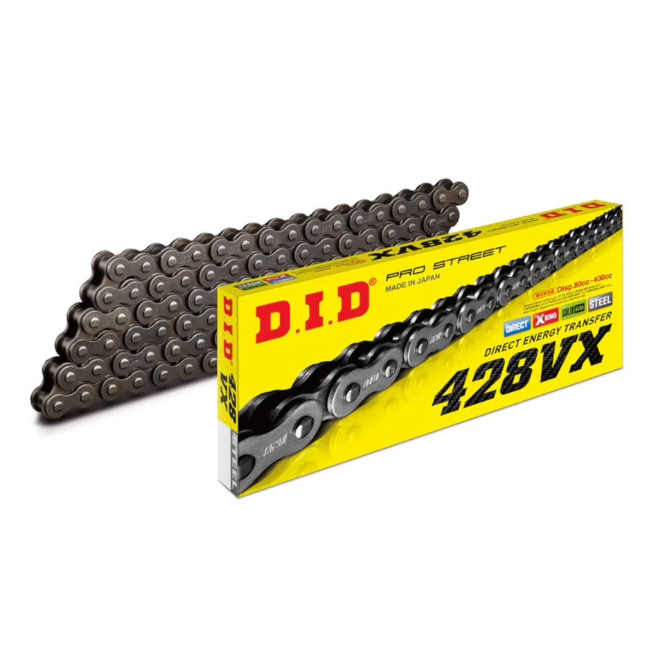 Corrente DID para Suzuki RM80 roda pequena 1983 preta VX - Imagem 2 de 4