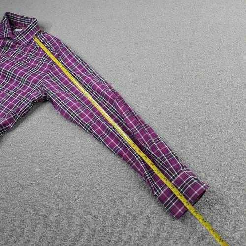 Eton Shirt Mens 16 41 Check Button Up Collared Casual Slim Fit Adult Cotton - Picture 7 of 10