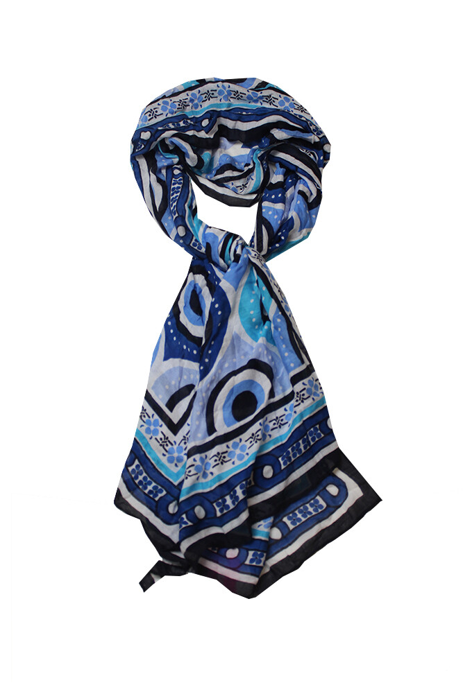 Синий продолговатый шарф с геопринтом Inc International Concepts OS 2590₽
