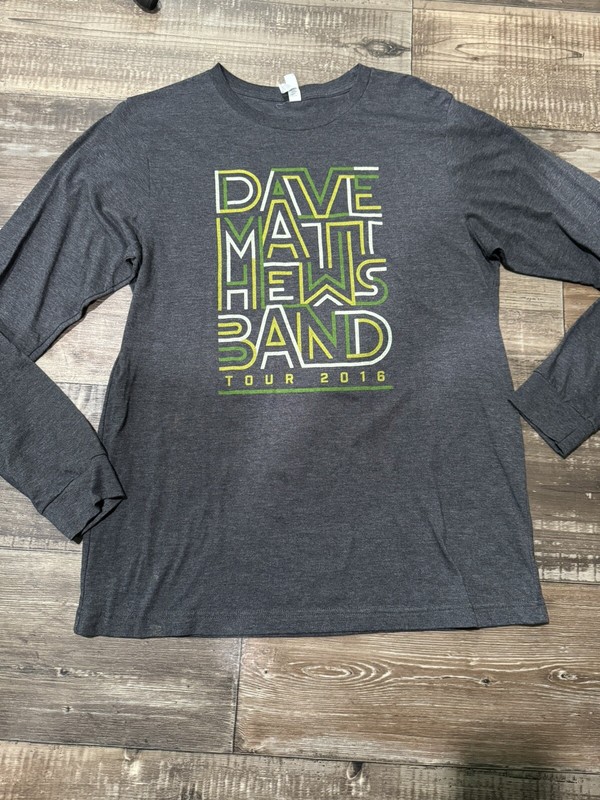 Dave Matthews Band Tour 2016 Double Sided Long Sleeve Tshirt Unisex Large 