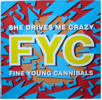 Fine Young Cannibals - She Drives Me Crazy (12'', Maxi, Red) (Near Mint (NM or M-