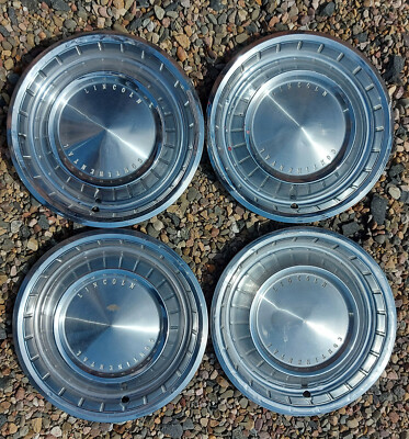 4er Set Lincoln Continental Nabenkappen 1962 - 1963 Original