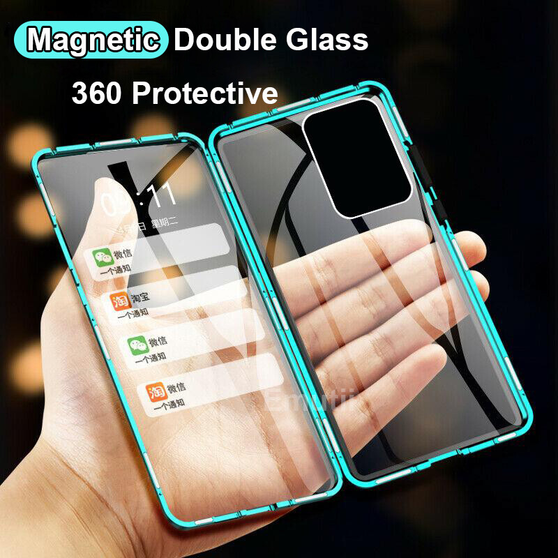 360 Metal Magnetic Adsorption Case For Realme /7 Pro Double