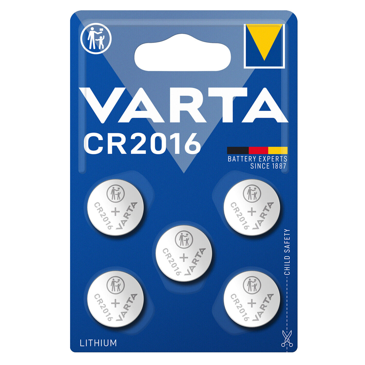 Thumbnail - Varta Cr2016 Cr Dl 2016 Knopfzelle Batterie 3v 5er Blister Lithium