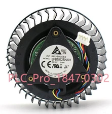 1PCS NEW Delta BFB1012SHA01 2.4A Cooler Fan For AMD GPU Graphics Card Cooling