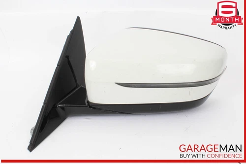 17-20 BMW 530E Front Left Driver Side Exterior Rear View Mirror White OEM