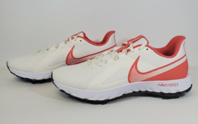 Nike React Infinity Pro Golf Shoes Sail Magic Ember White Men s 10.5 CT6620-104