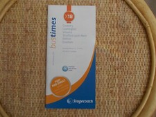 Stagecoach Midlands service X18 bus timetable leaflet dated January 2019