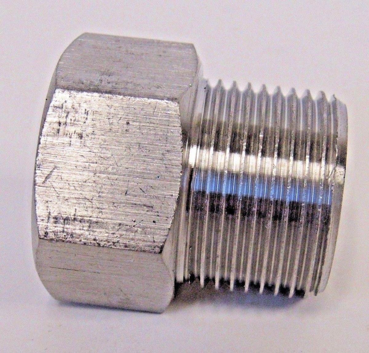 Adattatore In Acciaio Inox 304 1/4" NPT Femmina X 1/4" BSPP - Foto 2