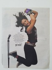 2004 Got Milk? Fefe Dobson microphone vintage ad
