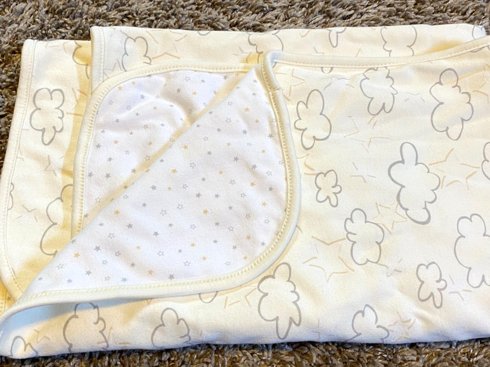 6S FIRST IMPRESSIONS Clouds Stars Jersey Knit Receiving baby crib