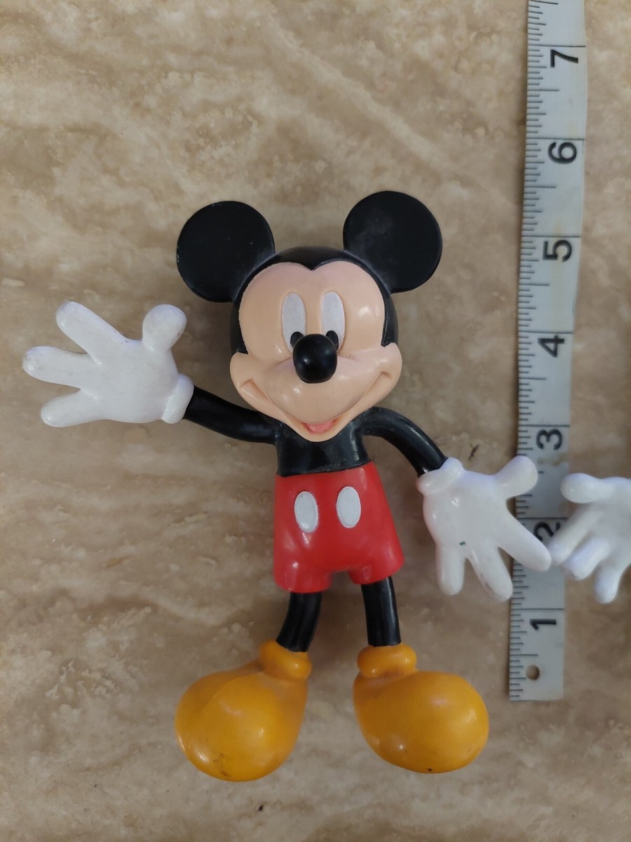 VINTAGE Mickey & Minnie Mouse Poseable Bendy Rubber Figure Disney