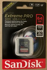 SanDisk 64GB Extreme PRO UHS-II SDXC Memory Card