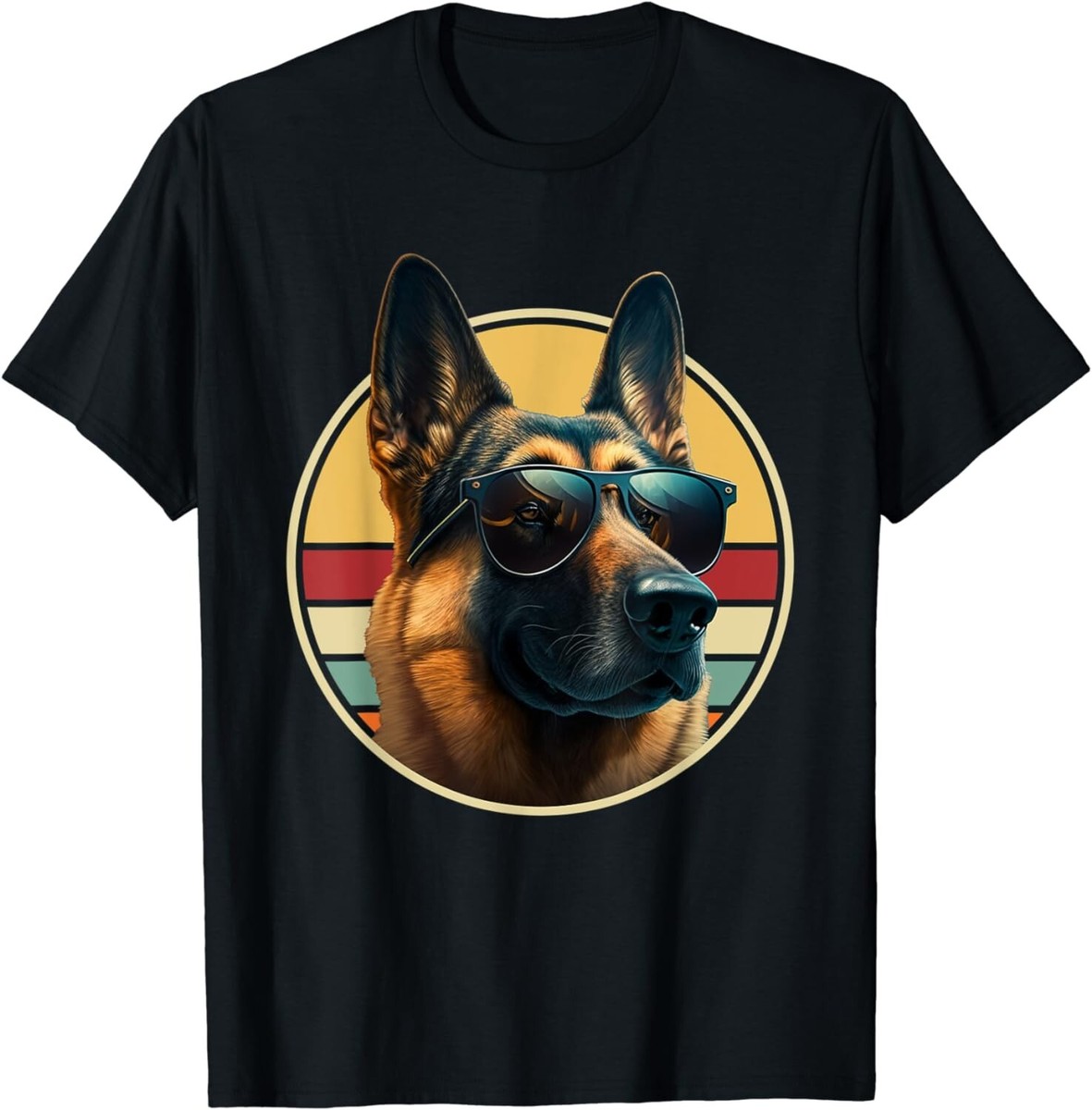 Funny German Shepherd Dog Design Art Costume Outfit Mom Dad Gift Unisex  T-Shirt
