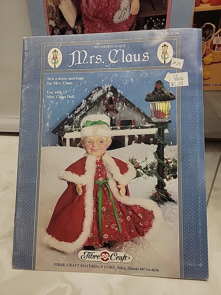 Vintage 1993 Sewing Patterns Books & New Patterns Nightshirt Santa & Mrs Claus - Image 2 of 4