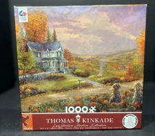 Thomas Kinkade Studios Autumn At Apple Hill 1000 Piece Puzzle 26.9"'x19" CEACO