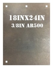 18"x24"x3/8" AR500 Long Range Steel Shooting Rifle Target - Rectangle Gong 1pc.