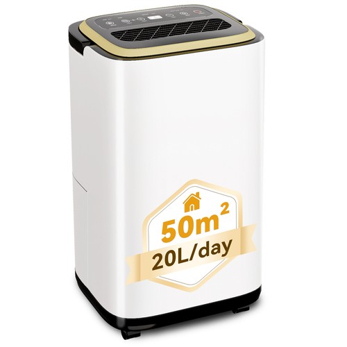 Devoko 20L/Day Dehumidifier for Home - Automatic Humidity Sensor & Display