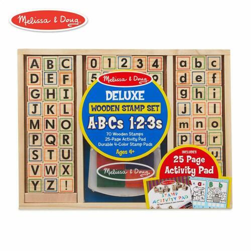Alphabet Stamp Set ABC 123s Childrens Arts and Crafts Melissa & Doug