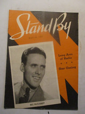 STAND BY MAGAZINE MAY 1937 BILL MCCLUSKEY STAR GAZING VINTAGE WLS CHICAGO RADIO