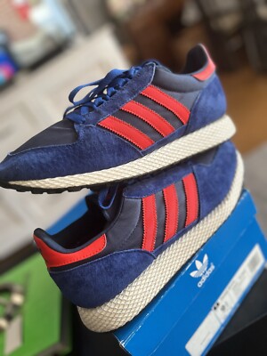 Adidas Forest Grove - Blue / Navy / Red - Sz 9.5 | eBay Adidas Forest Grove - Blue / Navy / Red - Sz 9.5 | eBay