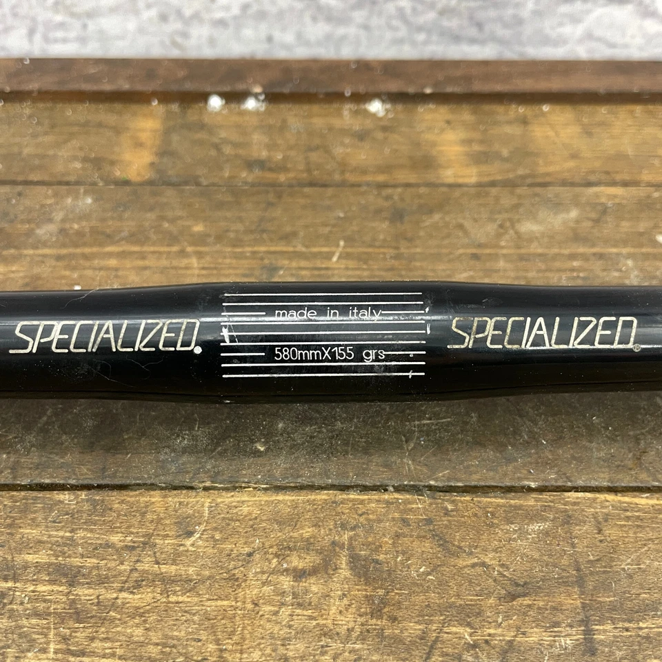 Manillar especializado de colección ITALIA Stumpjumper barra plana negra aleación 23 25,4 MTB Foto 2 de 4