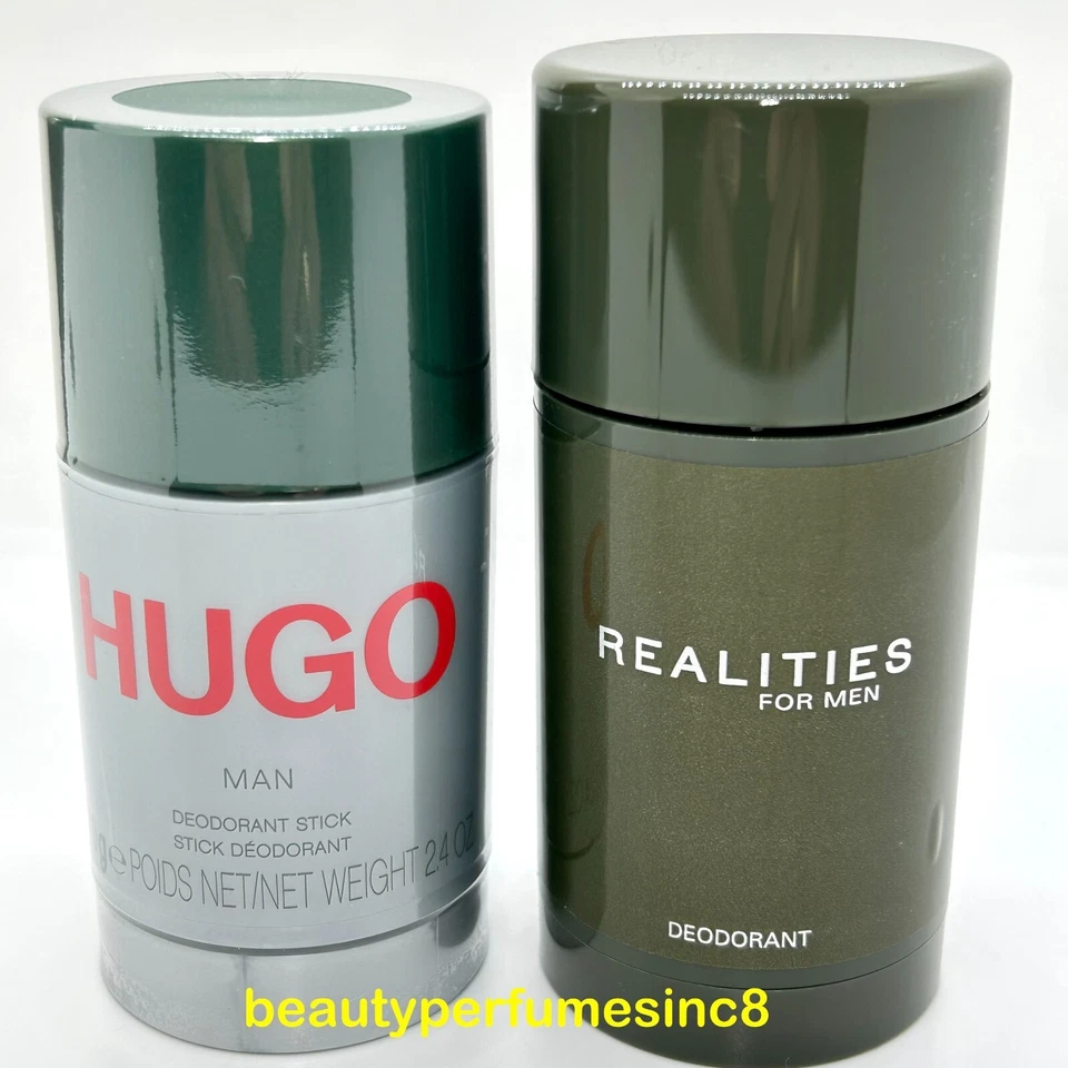 Lote de 2 - Barra desodorante Hugo Man por Hugo Boss para hombre 2,4 oz totalmente nueva Foto 2 de 4