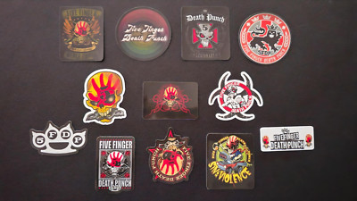 5FDP Five Finger Death Punch Inspired Stickers Heavy Metal Rock Decals Legionary