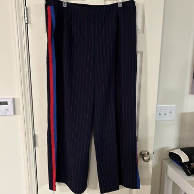 La Ligne Womens 2X 20/22 Side Stripe Wide leg pants Target NWOT