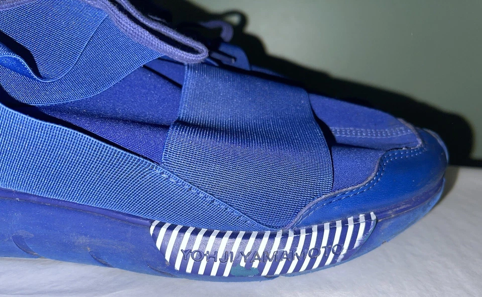 Adidas Y-3 Qasa High Blue Men Size US 10.5 YOHJI YAMAMOTO Athletic Sneakers - Image 3 of 4