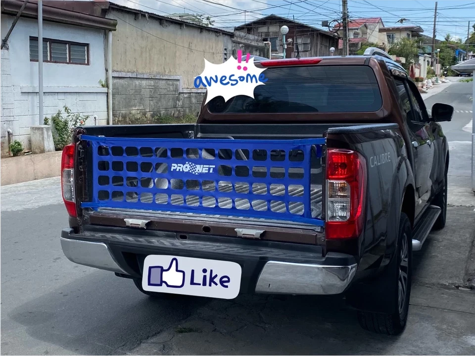 Red de puerta trasera azul ProNet tamaño mediano para camioneta pickup para Toyota Nissan GMC Dodge etc. Foto 2 de 4