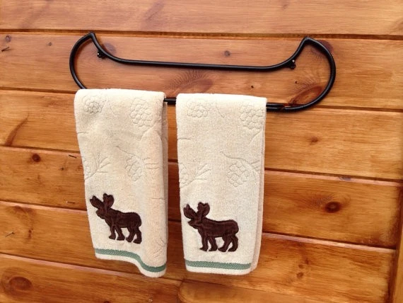 Canoe shaped Towel rack Perfect For Camp Cabin Lodge Home adirondack made