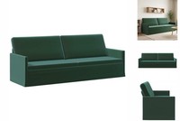 3-Sitzer Sofa DunkelgrüN 220X81X82 Cm Samt V