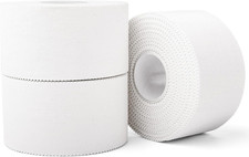  3 Pack White Athletic Sports Tape, Very Strong Easy Tear No Sticky Residue Ta
