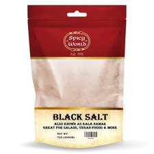 Spicy World Black Salt Powder Kala Namak Mineral 7 Oz - 4 Ounce Pack of 1