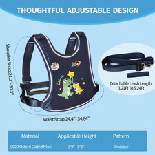Safety Walking Harness for Big Kids 6-12, Anti-Elopement Vest Harness for Aut...