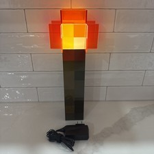 Minecraft Toys Redstone Torch 12.5 Inch LED Lamp, USB Rechargeable Charger
